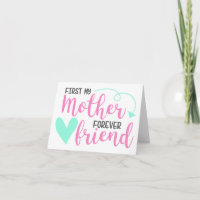 Erste Mutter, für immer Freund PERSONALISIERT Gruß