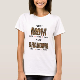 ERSTE MUTTER JETZT OMA Nana &kundenspezifische Enk T-Shirt