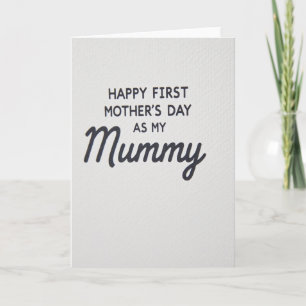 Erste Muttertagskarte für Mummy Karte