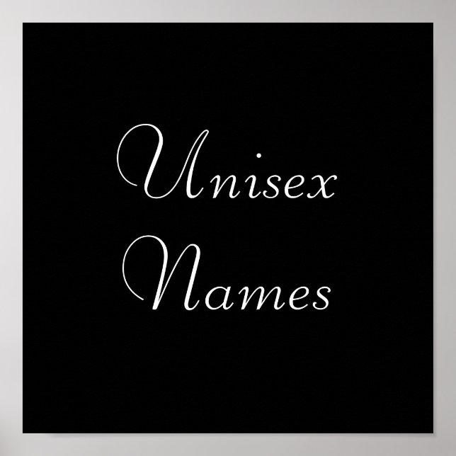 Erste Namen Poster (Vorne)