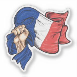 Erste nationale Flagge des französischen T - Shirt Aufkleber
