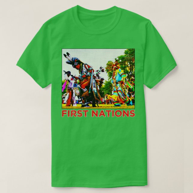 Erste Nationen Potawatomi HoChunk Menominee Native T-Shirt (Design vorne)