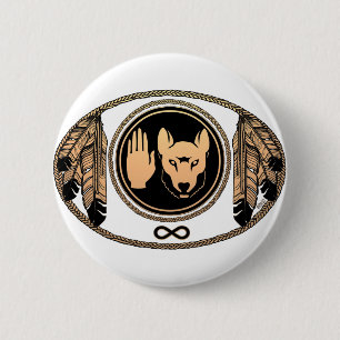 Erste Nationen Tasten Geschenke Metis Wolf Native  Button