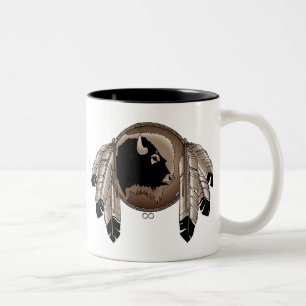 Erste Nations-Tier-Geschenke Metis Zweifarbige Tasse