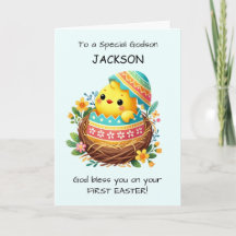 Erste Ostergodson Personalize Segen Chick
