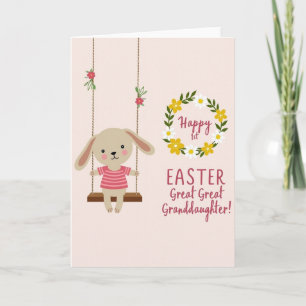Erste Osterkarte für die Urenkelin Karte