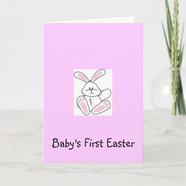 Erste Osternacht des Babys - Grußkarte Feiertagskarte (Vorderseite)