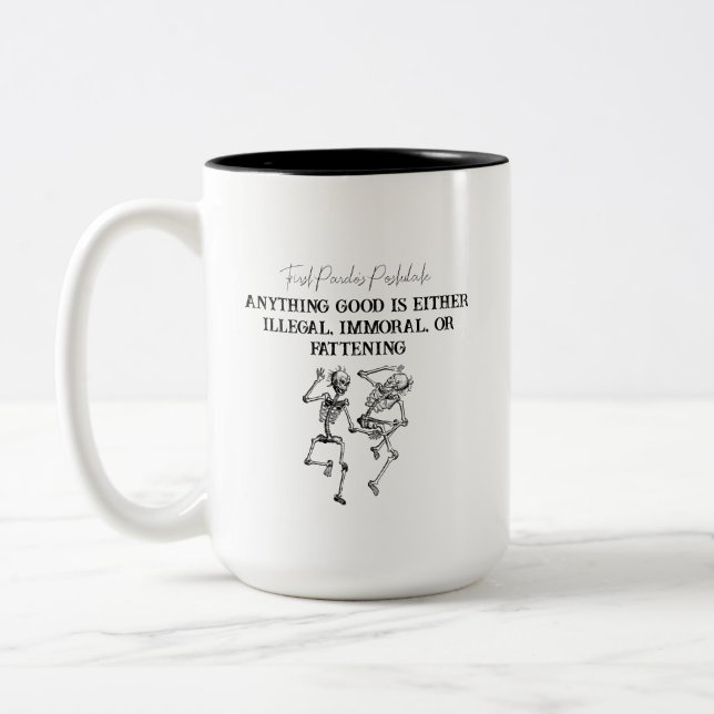 Erste Pardo's Postulat Zweifarbige Tasse (Links)