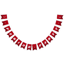 Erste Phase Niedlicher dunkler Groovy Lettering Wimpelkette
