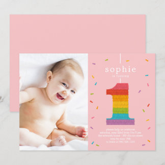 Erste Piñata Baby Einladung zum Geburtstag