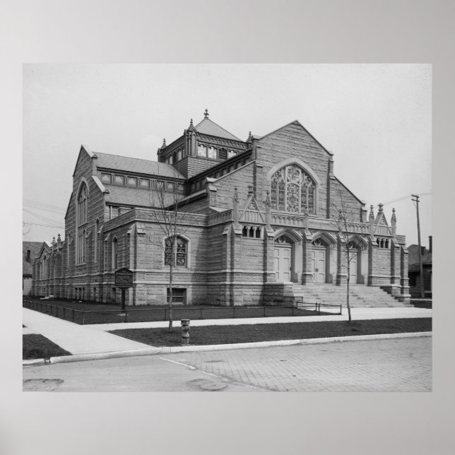 Erste Presbyterianische Kirche Poster (Vorne)