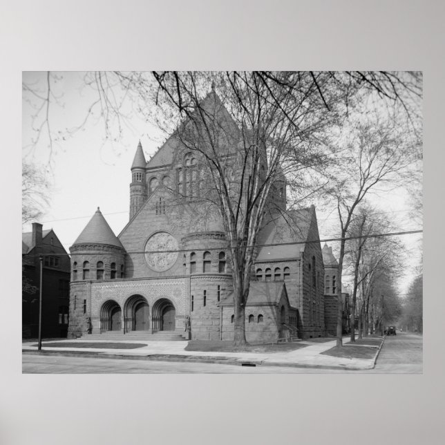 Erste Presbyterianische Kirche Poster (Vorne)