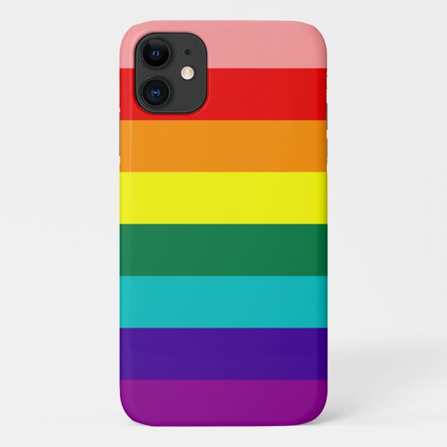 Erste Rainbow-Pride-Flagge Case-Mate iPhone Hülle (Rückseite)