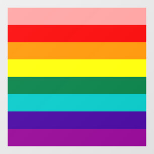 Erste Rainbow-Pride-Flagge Fensteraufkleber