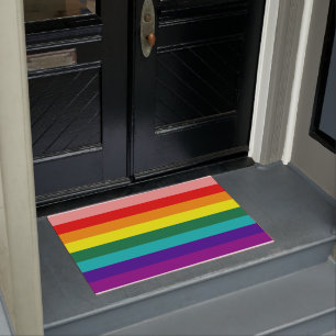 Erste Rainbow-Pride-Flagge Fußmatte