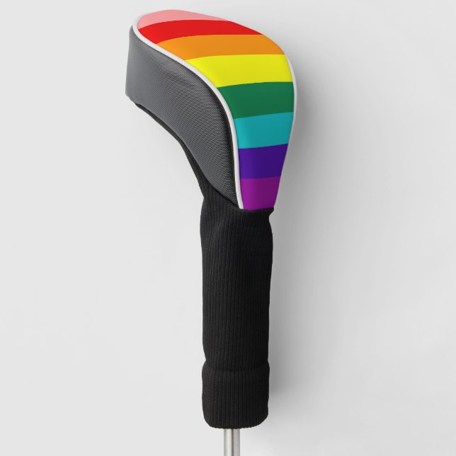 Erste Rainbow-Pride-Flagge Golf Headcover (angewinkelt)