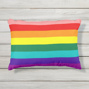 Erste Rainbow-Pride-Flagge Kissen Für Draußen