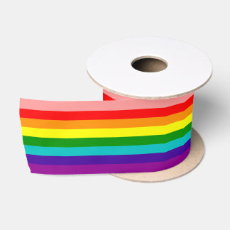 Erste Rainbow-Pride-Flagge Satinband