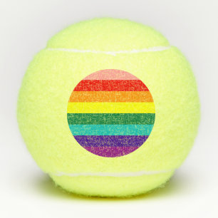 Erste Rainbow-Pride-Flagge Tennisbälle
