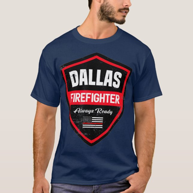 Erste Reaktion des Feuerwehrmanns Dallas T-Shirt (Vorderseite)