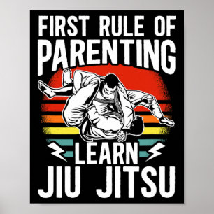 Erste Regel der Eltern lernen Jiu Jitsu Mixed Mart Poster