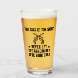 Erste Regel der Sicherheit von Gun 2. Änderung Bie Glas