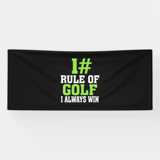 Erste Regel des Golfs Banner (Horizontal)