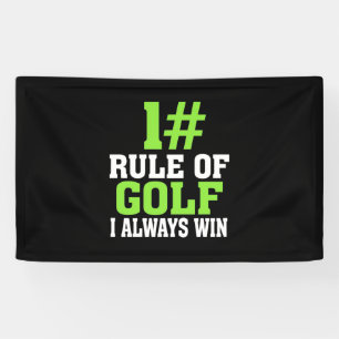 Erste Regel des Golfs Banner