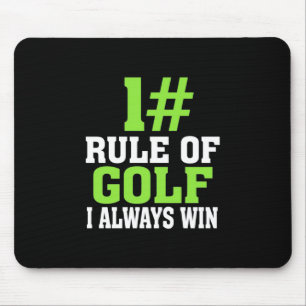 Erste Regel des Golfs Mousepad