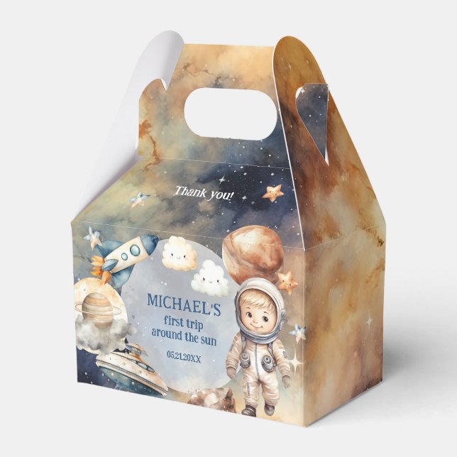 Erste Reise des Astronauten um die Sun Gefälligkei Geschenkschachtel (Vorderseite)