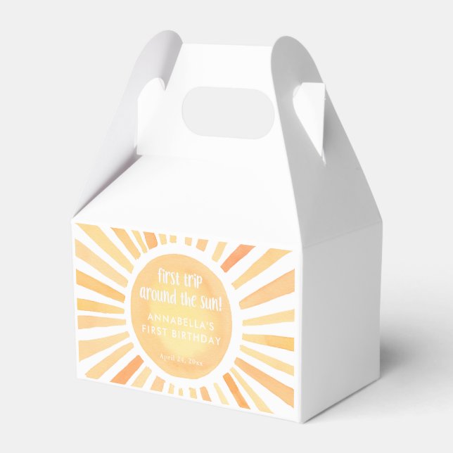 Erste Reise durch die Sonne geschlechtsneutral gel Geschenkschachtel (Vorderseite)