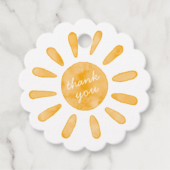 Erste Reise rund um die Sun First Birthday Gefälli Geschenkanhänger (Vorderseite)