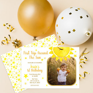 Erste Reise um das Sun-Foto Dankeschön Karte - B