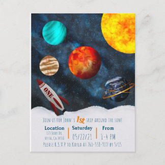 Erste Reise um das Thema "Junge Planeten der Sonne Postkarte