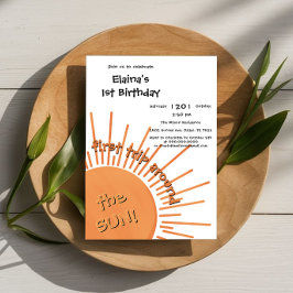 Erste Reise um die Sonne 1. Geburtstag Einladung