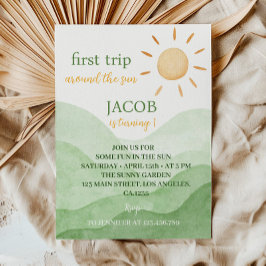 Erste Reise um die Sonne 1. Geburtstag Einladung