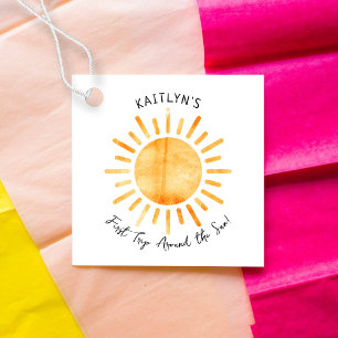 Erste Reise um die Sonne 1. Geburtstag Geschenkanhänger
