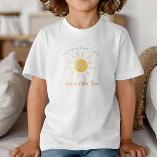 Erste Reise um die Sonne 1. Geburtstag Kleinkind T-shirt