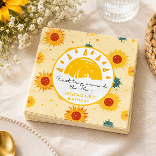 Erste Reise um die Sonne 1. Geburtstag Serviette