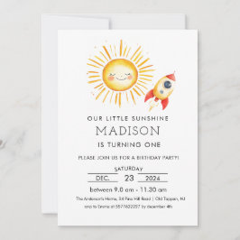 Erste Reise um die Sonne Einladung