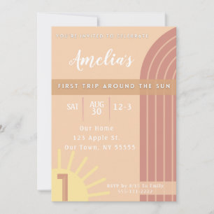 Erste Reise um die Sonne Einladung