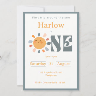 Erste Reise um die Sonne Einladung