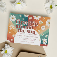 Erste Reise um die Sonne | Retro Daisy Rainbow