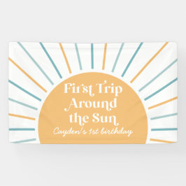 Erste Reise um die Sonne Sonnenschein 1. Geburtsta Banner