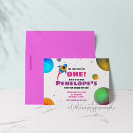 Erste Reise um die Sonne zum Geburtstag Einladung