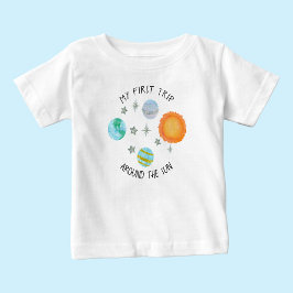 Erste Reise um die Sonnentage-Planeten Baby T-shirt