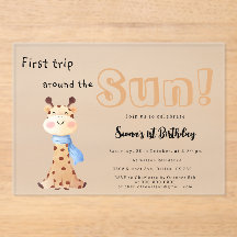 Erste Reise um die Sun Giraffe 1. Geburtstag