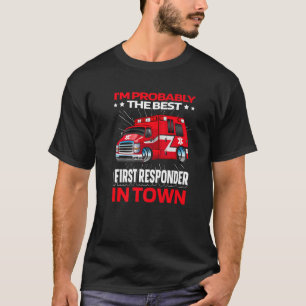 Erste Responder Ambulance Ems Polizei Emt Paramedi T-Shirt
