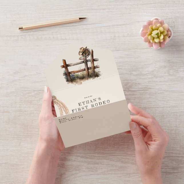 Erste Rodeo Birthday All In One Einladung (Video)