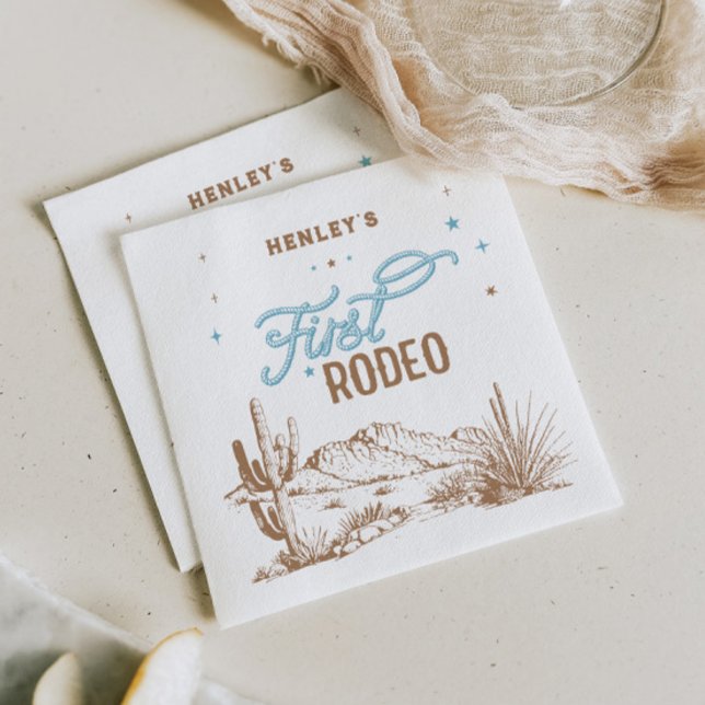 Erste Rodeo Birthday Serviette (Von Creator hochgeladen)